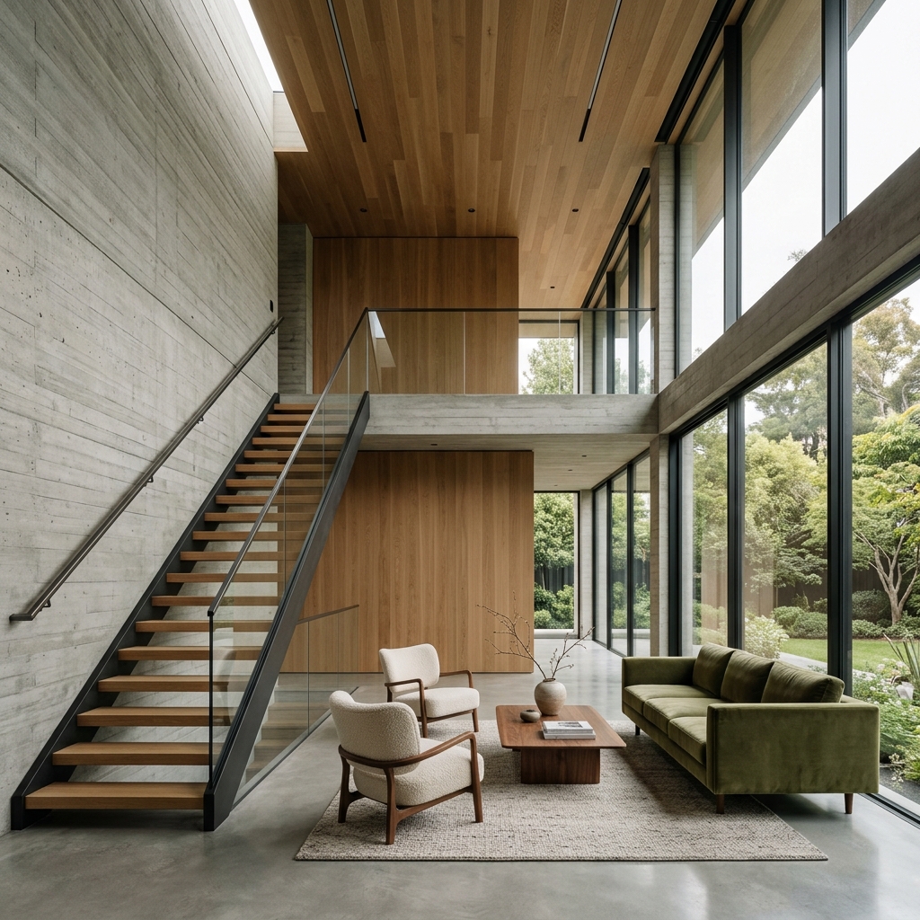 Modern architectural structure with reflection - Mobile